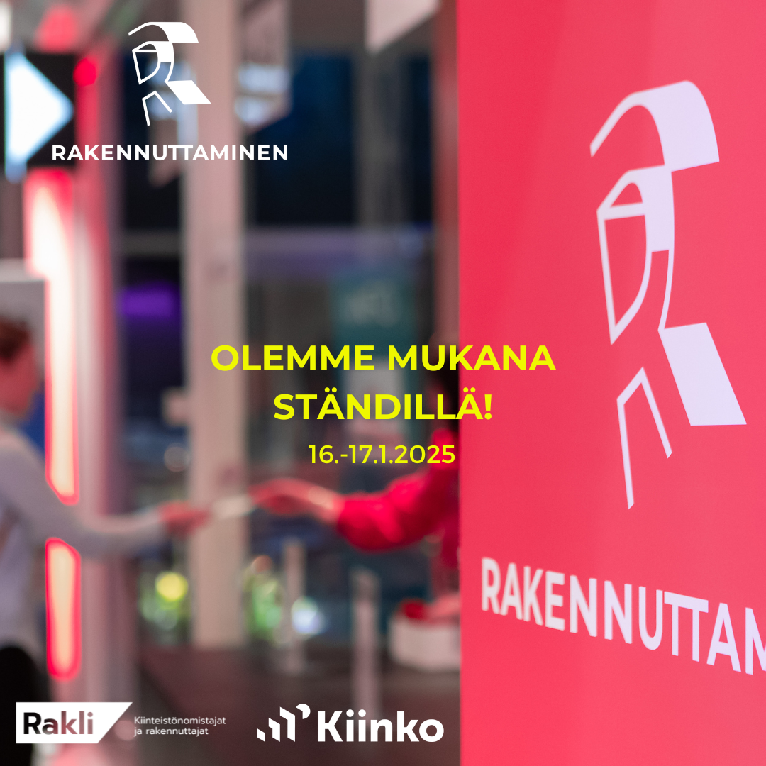 Areite mukana Rakennuttaminen 2025 tapahtumassa 16.-17.1.2025 Tampere-talossa